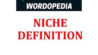 NICHE DEFINITION