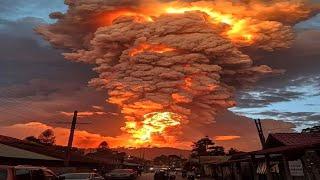 Mesmerizing footage of the powerful eruption of Lewotobi Laki-Laki volcano in Indonesia!