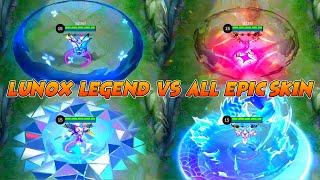 Lunox Divine Goddess Legendary Skin VS All Epic Skin Comparison