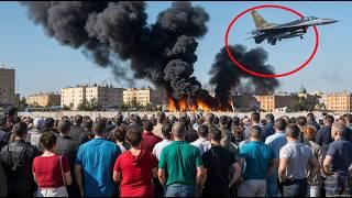 FIRST FOOTAGE OF F-16 AERIAL BATTLE! 7 Famous Russian Su-34 Jets SHOT DOWN Near Crimea by Ukraine