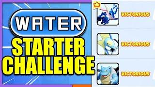 Can I WIN 3 Games in a Row with all WATER STARTER POKEMON?! | Pokemon Unite