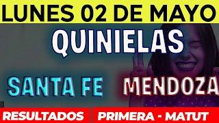 Quinielas Primera y matutina de Santa Fé y Mendoza, Lunes 2 de Mayo