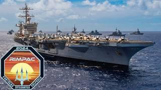 US Navy. Warships during the world's largest naval exercise RIMPAC.