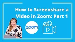 Zoom Tips: How to Screen Share a Video in Zoom: Part 1 - Logan Clements Event Producer