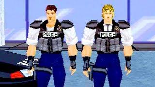 Virtua Cop (1995) FULL "NO SIGHT" Playthrough / SEGA Saturn / iPlaySEGA