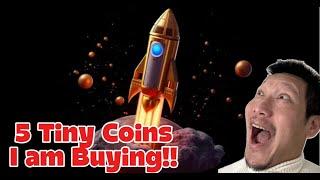 5 Tiny Altcoins I am buying right now! They are all tiny and explosive! #BTC #crypto #trading #eth