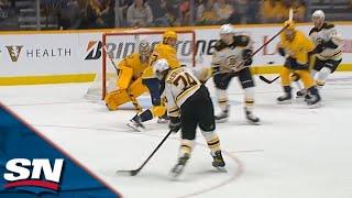 Jake DeBrusk Beats Juuse Saros With Perfectly Placed Shot