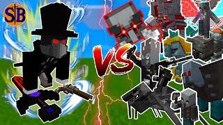 Can the TRUE Difficulty Headhunter defend against an Ultra Modded Raid | Minecraft Mob Battle