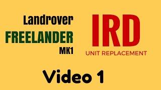 Landrover Freelander Ird Unit Removal Pre 2001 Petrol Vid 1