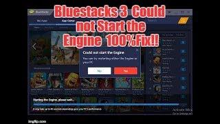 Bluestacks 3 Could not Start the Engine Fix!!!How to Fix Bluestacks Graphic Card Error(Solved) 2017