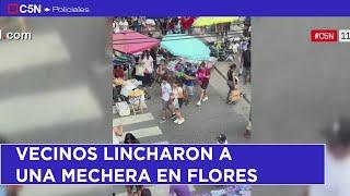 VECINOS LINCHARON A UNA MECHERA en FLORES