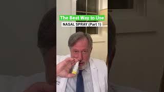 How to use a nasal spray properly  #allergies #howto #doctortips #congestion #sneezing