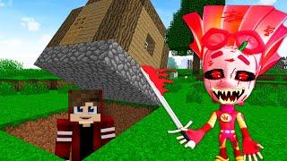 ПРЯЧУСЬ ПОД ДОМОМ ОТ ФАЙЕРА EXE В МАЙНКРАФТ ФИКСИКИ НОВАЯ СЕРИЯ MINECRAFT