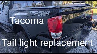 Toyota Tacoma, tail light replacement.