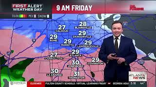 First Alert Forecast | Winter storm set to bring dangerous travel conditions Friday