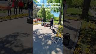 Fragment przemówień po Marszu Bolesława Chrobrego w Łodzi (26.04)