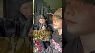 Turkey hunting with the kids! And sis knows the rules #turkey  #hunter #hunting #hunt #turkeyhunting