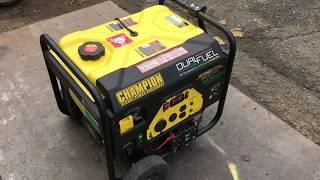 How to operate a Champion Dual Fuel Generator