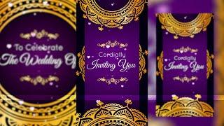 Whatsapp Invitation Template| Traditional Save the Date Video | BGM | AE File | Inspire Studio