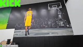 Adin Ross REVEALS HIS NEW WALL MURALS At HIS KICK WAREHOUSE! *KICK STREAM* 1/22/24