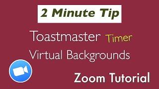 New Toastmasters Zoom Virtual Backgrounds - As Speech.Timing Devices