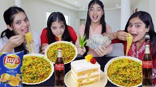 Spoon vs Hand vs Mouth Food Challenge with @DingDongGirls | Winner Will Get Rs 5000 Food Challenge