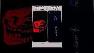 iPhone 15 pro max vs galaxy z flip 6