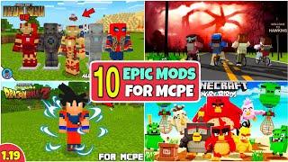 Top 10 epic mods for minecraft pocket edition || Best Minecraft mods 1.19 || Annie X Gamer ||