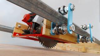 Making A Circular Saw Sliding Guide | Homemade Sliding Saw Very Easy