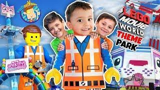 LEGOLAND LEGO MOVIE WORLD THEME PARK! Triple Decker Couch Ride! (FUNnel Family Adventure Vision)