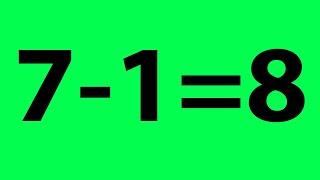 7-1=8