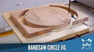 Bandsaw Circle Jig | Woodworking