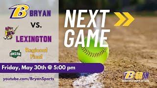 BHS Softball vs. Lexington (Regional Final)  - May 30, 2025
