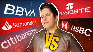 BBVA vs Santander vs Banorte vs Citibanamex vs HSBC ¿Cuál es mejor banco de México?