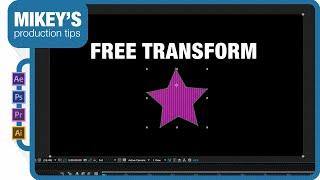 How to free transform warp in after effects