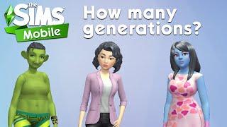 How many Sims Mobile generations do you have?