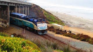 Railfanning Southern California  (Amtrak Surfliner and Coaster trains)