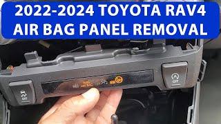 How To Remove 2022-24 Toyota Rav4 Passenger Airbag/Start Stop/Traction Control Center Dash Panel.