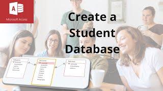 This video explains how to create a student database in Access