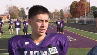 Grayson Esguerra full interview at Leo Lions football practice on 10/30/24