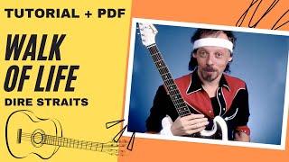 Walk Of Life | Dire Straits | Tutorial Chitarra | Guitar Tutorial | Chords & TAB