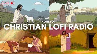 24/7 Christian Lofi Radio  [Instrumental Worship + Bible Scenes]