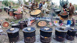 The Biggest Marriage Ceremony in Kabul Afghanistan | Mega Kabuli Pulao | Afghanistan village food