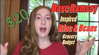 The Dave Ramsey Inspired Rice & Beans Grocery Budget | $20 A Week Grocery Budget Challenge