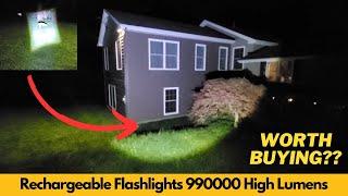 Rechargeable Flashlights 990000 High Lumens | Worth Buying?