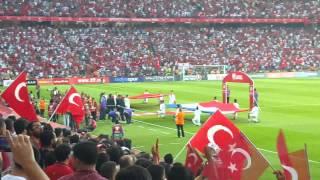 Türkiye Hollanda 3:0 Mac baslamadan önce Mehter Marsi Kadro okunurken Türkei Holland HD