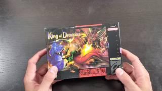 THE KING OF DRAGONS (SNES) UNBOXING AND FIRST IMPRESSIONS [4K]