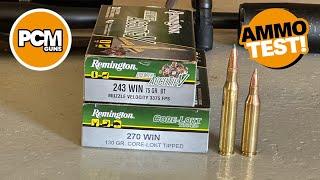 AMMO TEST: Remington, 243 Win, 75-grain, Premier, AccuTip-V & 270 Win, 130-grain Core-Lokt