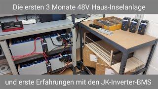 JK Inverter BMS im Einsatz  48V Victron Inselanlage / Cerbo GX / VRM Portal / Parameter / LiFePo4