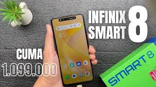 Unboxing & Review INFINIX SMART 8 - Harga 1.099.000 || Test Camera & Game - Indonesia